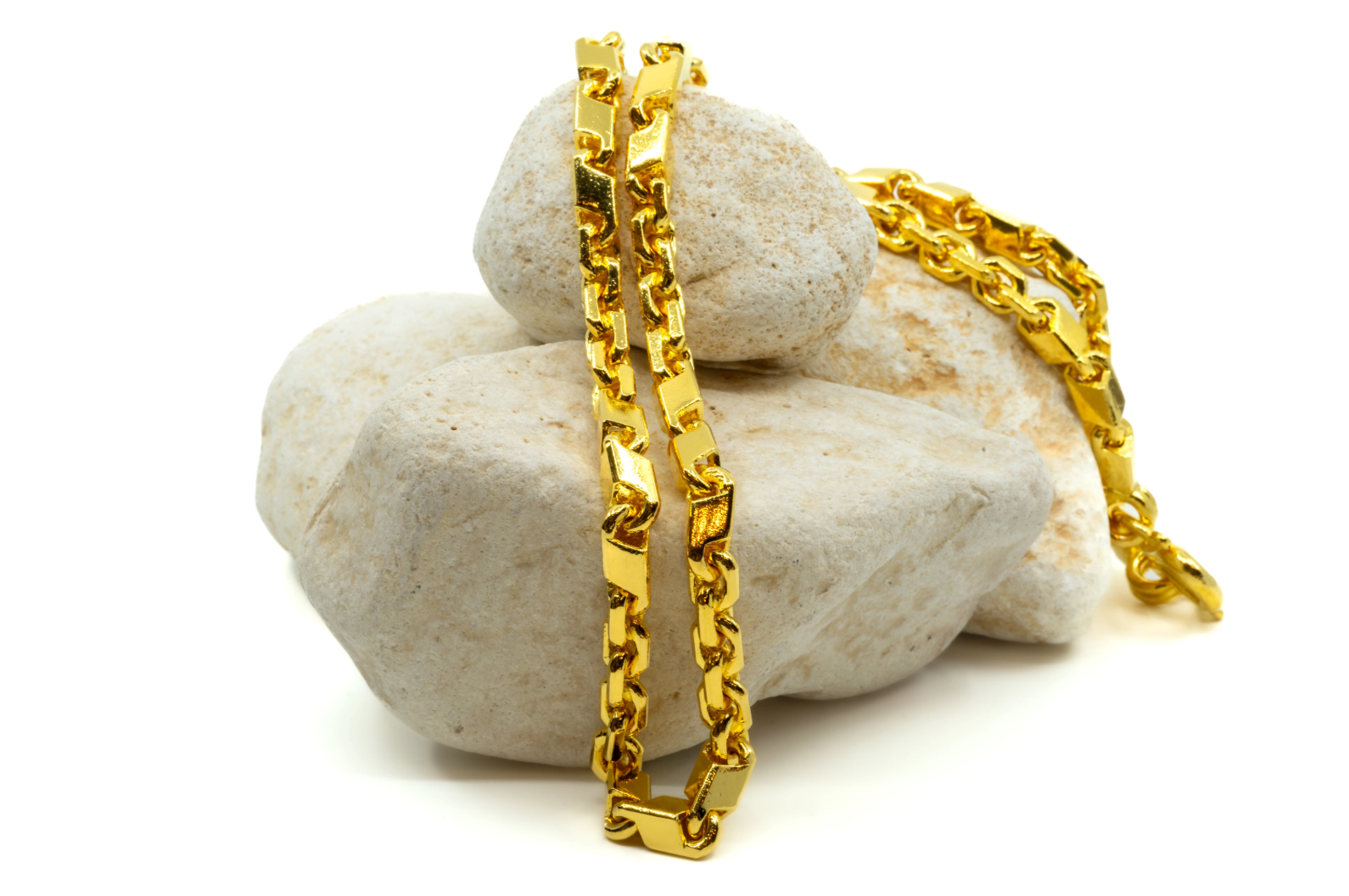 Anchor Link Slanted Box Chain